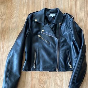 Black Pleather Jacket Charlotte Russe XL